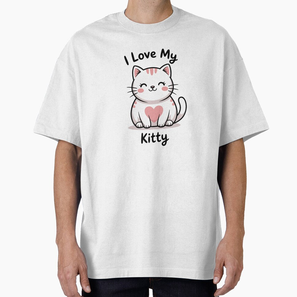 I Love My Kitty Cute Cat Lover Gift by Cool-cat-art