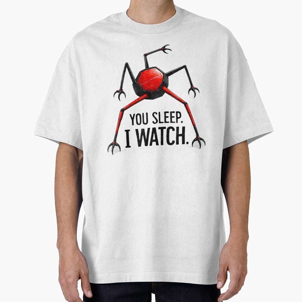 You Sleep I Watch Creepy Robot Dystopian Sci-Fi Horror by Ali-printshop