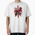 Abstract Minimalist Cool Symbol: Red Cross X by MoxieVibe