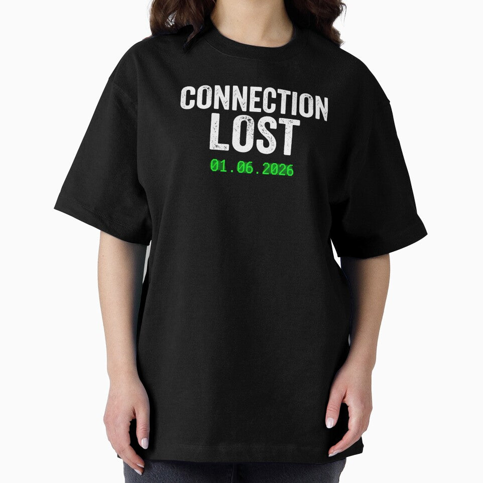 Connection Lost Minimalist Typography Y2K Aesthetic by SplashTastic
