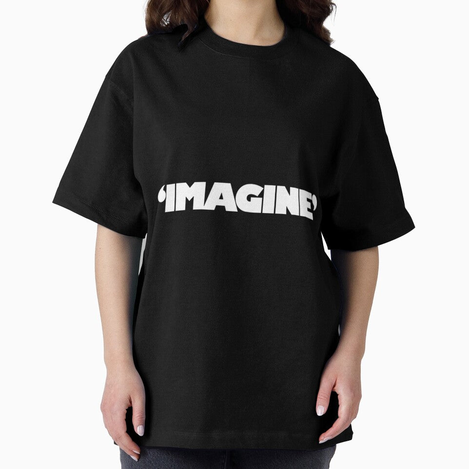 Imagine White Text Graphic | PERFECT GIFT FOR YOU AND FRIENDS by ThomasSurette