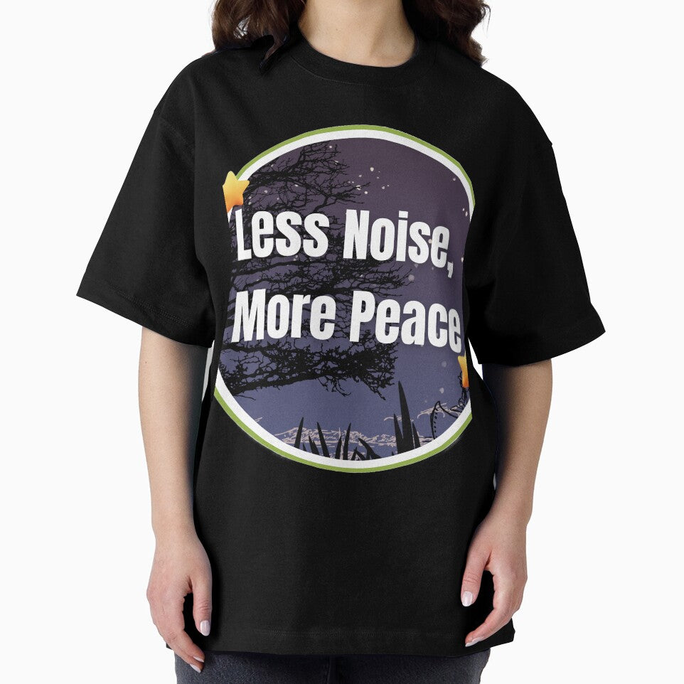 Less Noise, More Peace – Minimalist Calm Quote Design by ArtistryByMeem