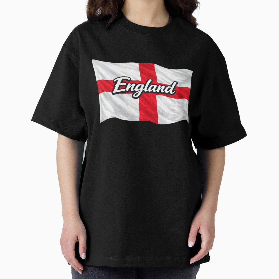 England Waving Flag Design – St George’s Cross Patriotic England Pride Graphic by GarnerSupplyCo