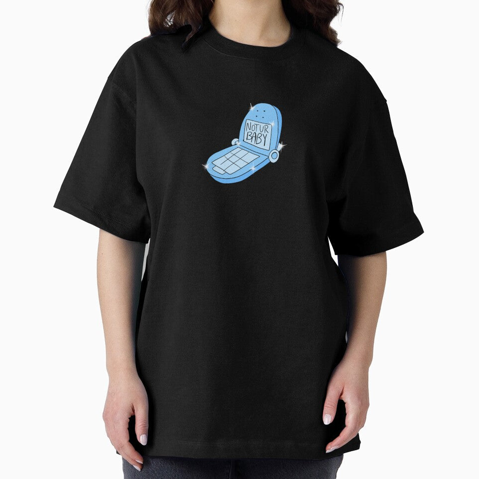 Not Ur Baby Flip Phone (blue) by gross-girl99