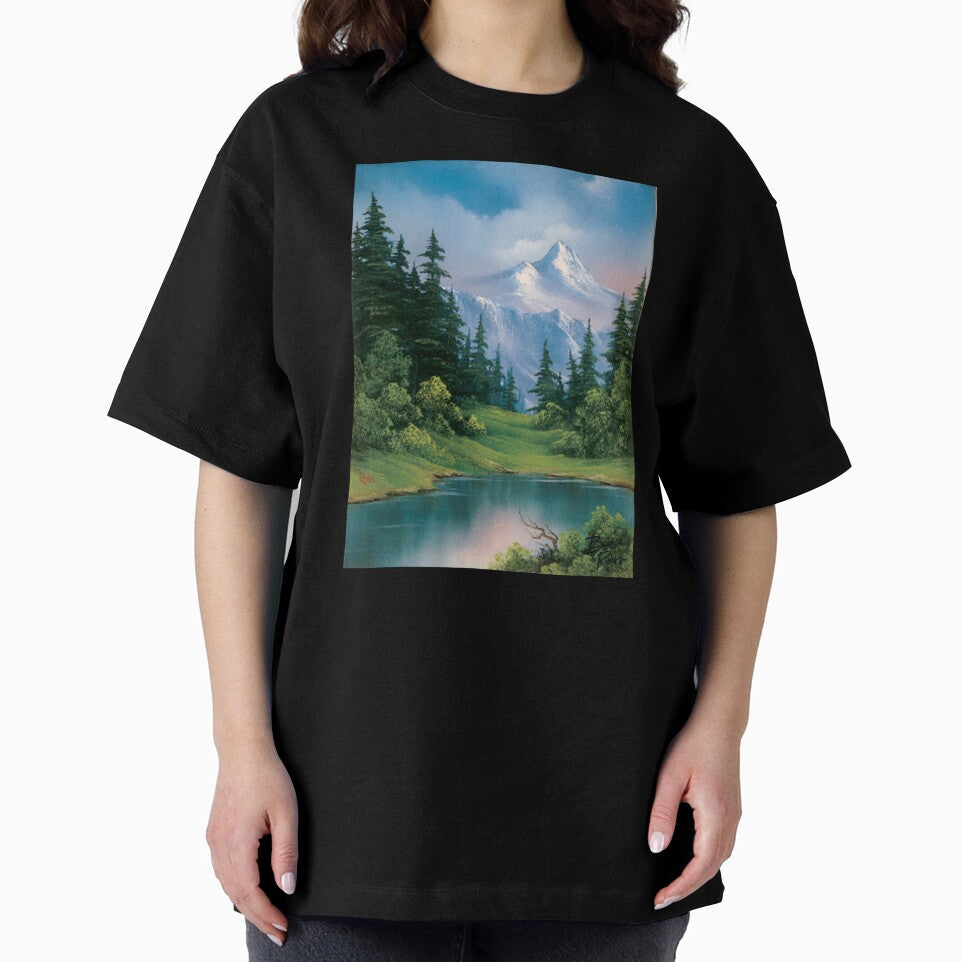 Bob Ross Mountain Serenity Black by Bob Ross Official Merch Shop