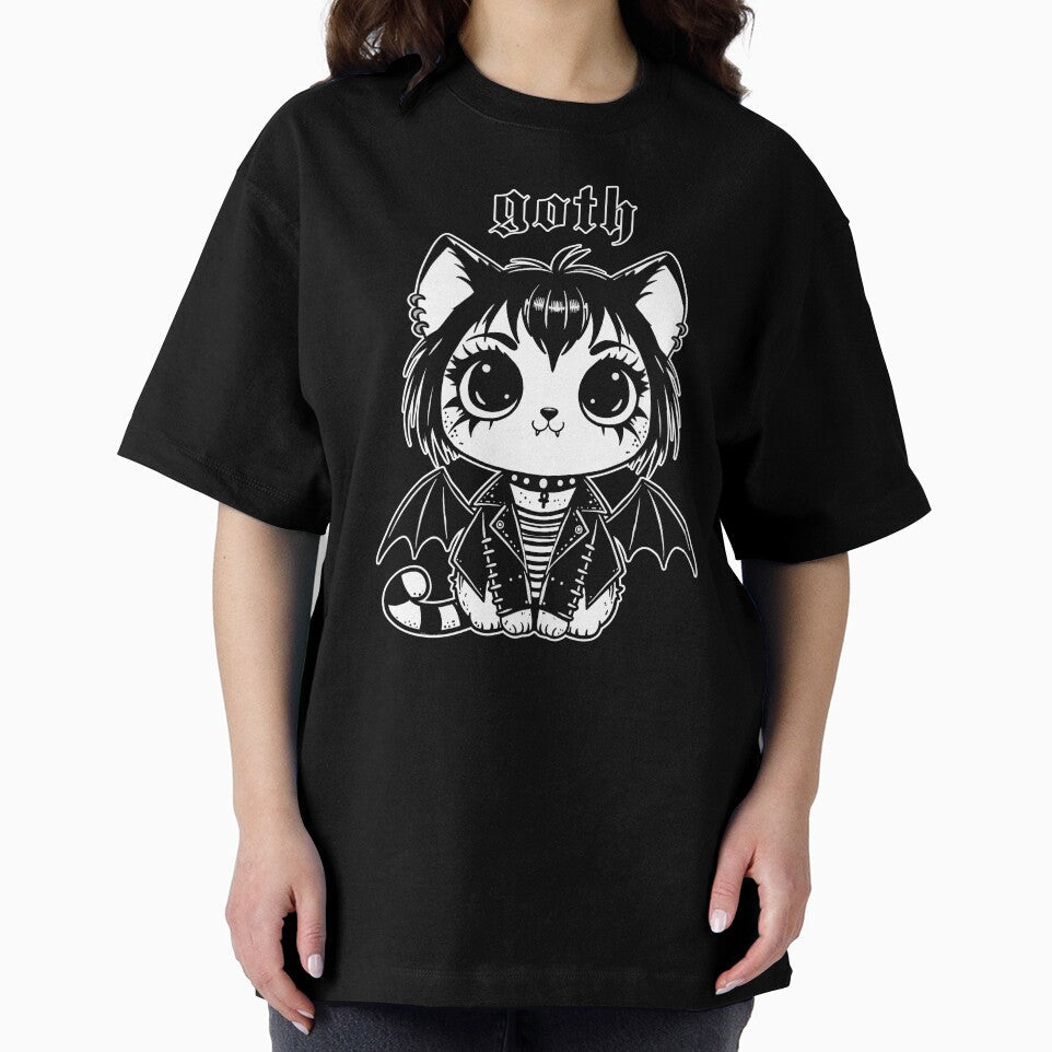 Goth Cat by KilkennyCat Art