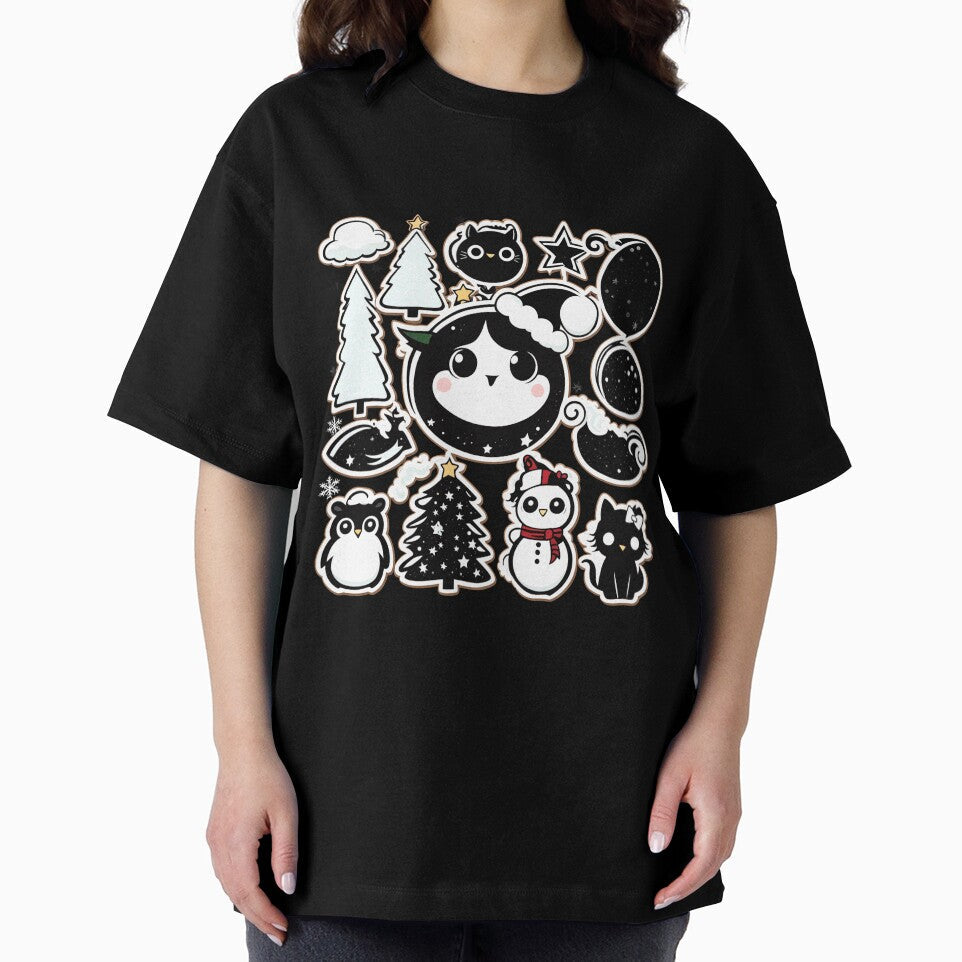 Cute Goth Babies Holiday Goth Christmas Sticker Set by Earth Nature Creations