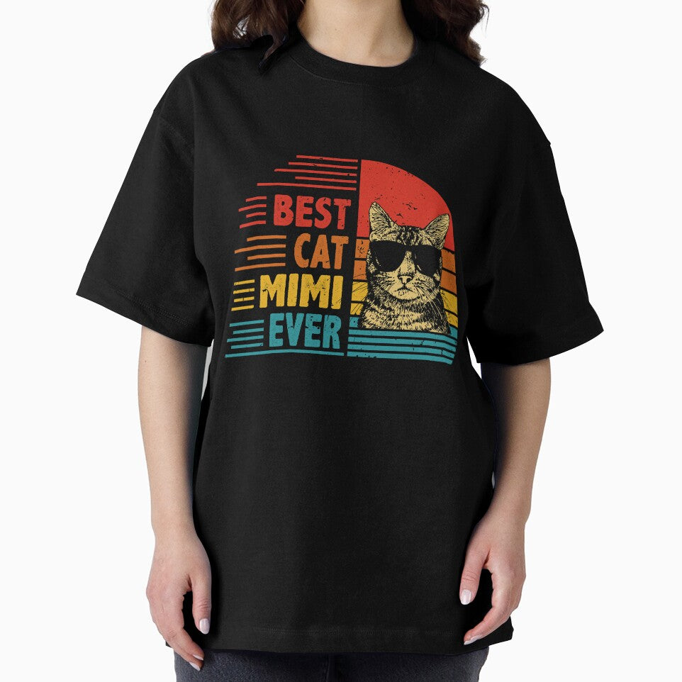 Vintage Retro Best Cat Mimi Ever Funny Cat Lover Mother's Day Gift by EdwinaEmmanoiCo