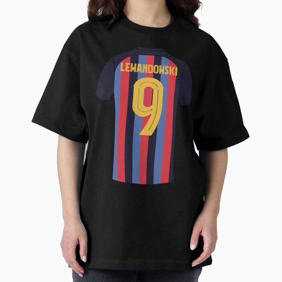 Lewandowski barcelona football jersey number 9 by Justtrendytees