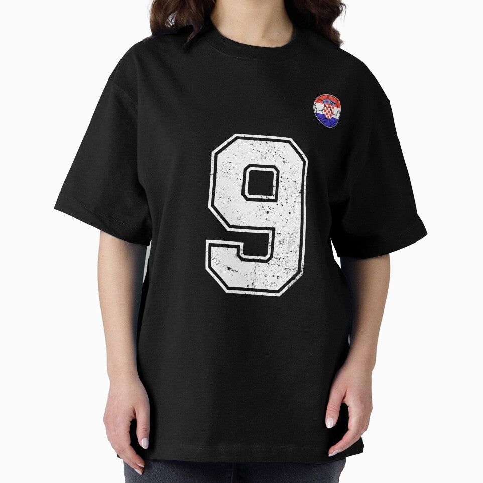 Croatia Soccer Number 9 Vintage Sports Fan by KristenosNehk