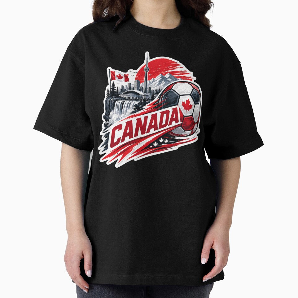Canada Football Sticker for Fans Who Love Bold Sports Aesthetic | Minimal Soccer Design by shlepyart