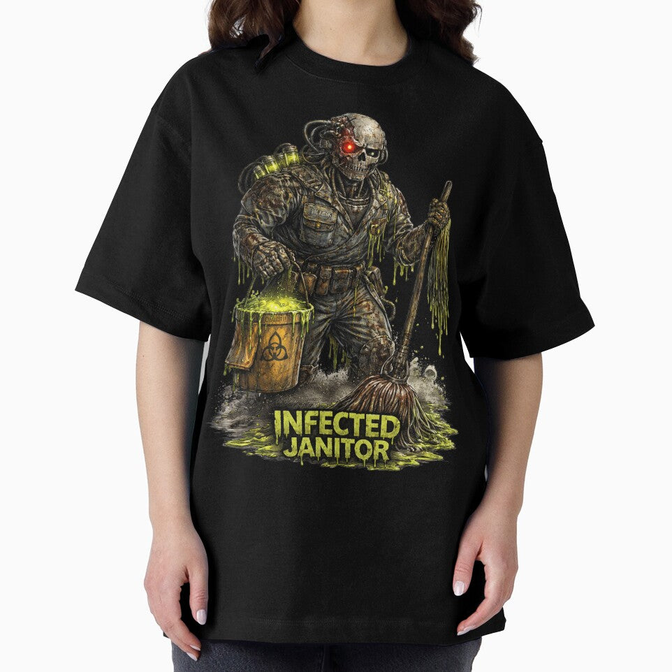 Infected Janitor Robot – Dark Sci-Fi Horror Character by wait4signal