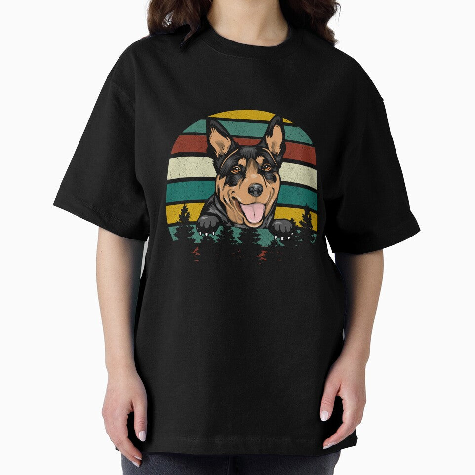 Australian Kelpie Dog Retro Vintage by JonathanBoff