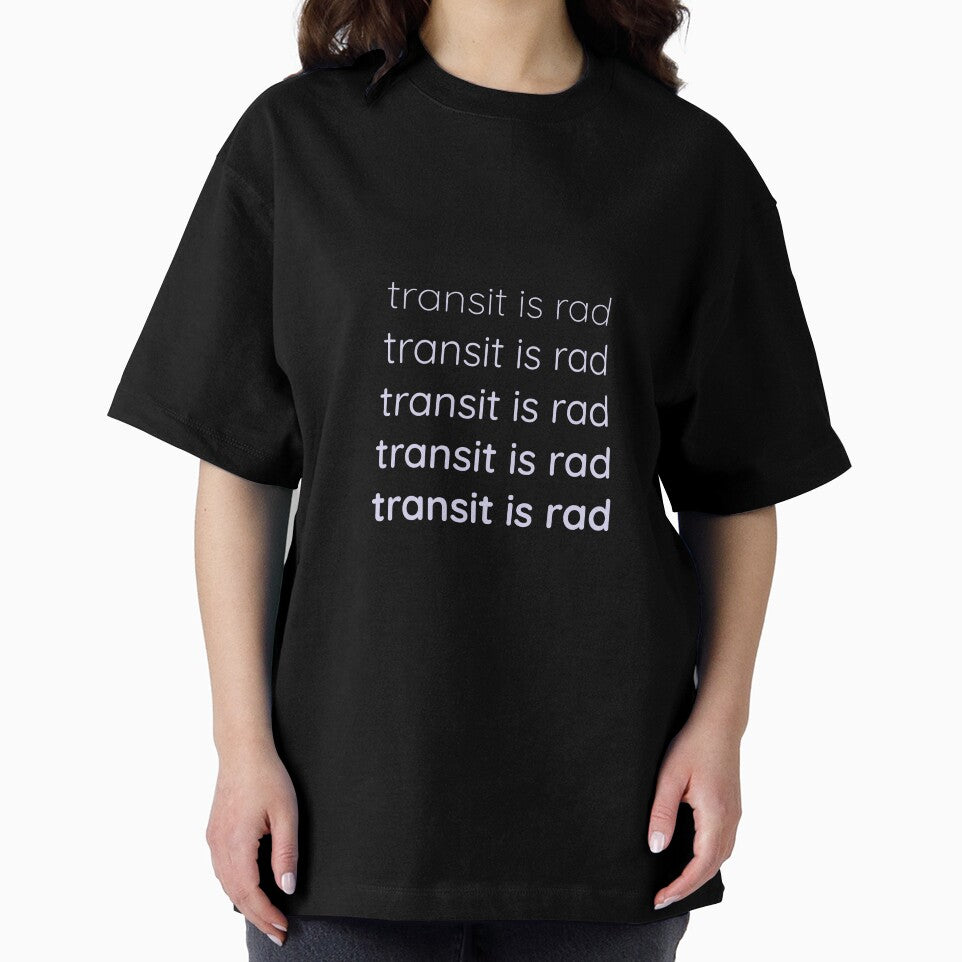 Transit is rad light on dark by RMK Creative