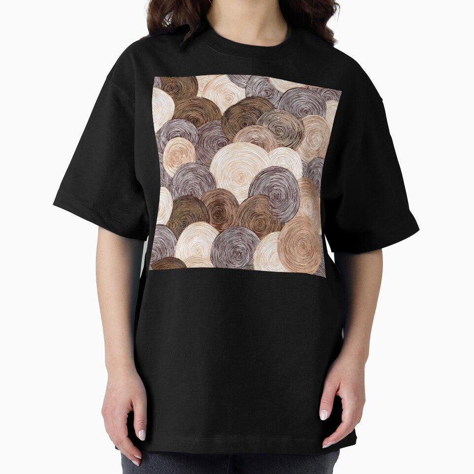 Boho Earthtones, Cream, And Cinnamon Latte Hues Abstract by DEC02