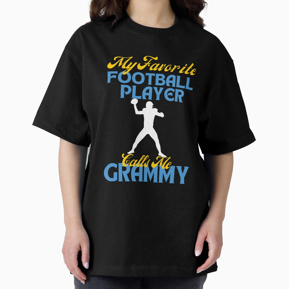 My Favorite Football Player Calls Me Grammy Grandparents by MagicSD Designs