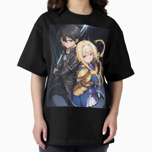 Alice Zuberg Sword Art Online anime fantasy knight sacred sword blue gold anime girl by CarlosBender