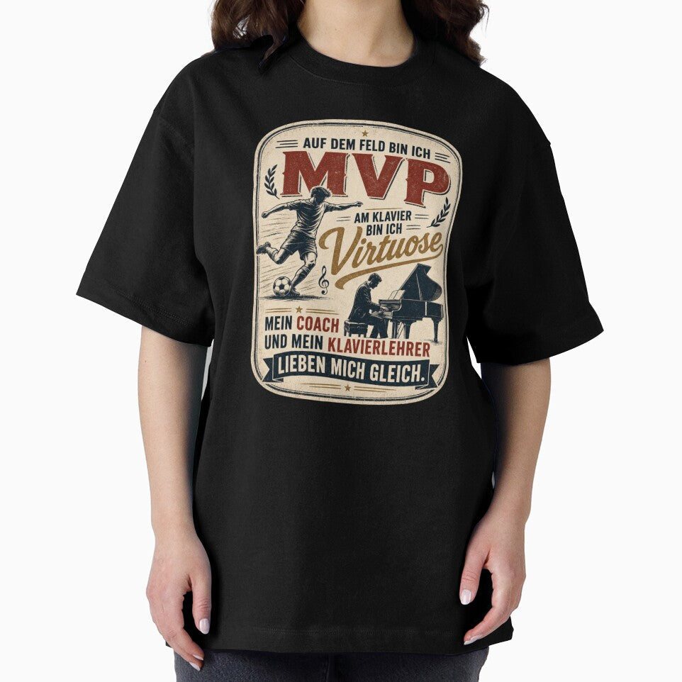 On the field I'm MVP, at the piano I'm a virtuoso – my coach and my piano teacher love me equally. by FreshPixelArt