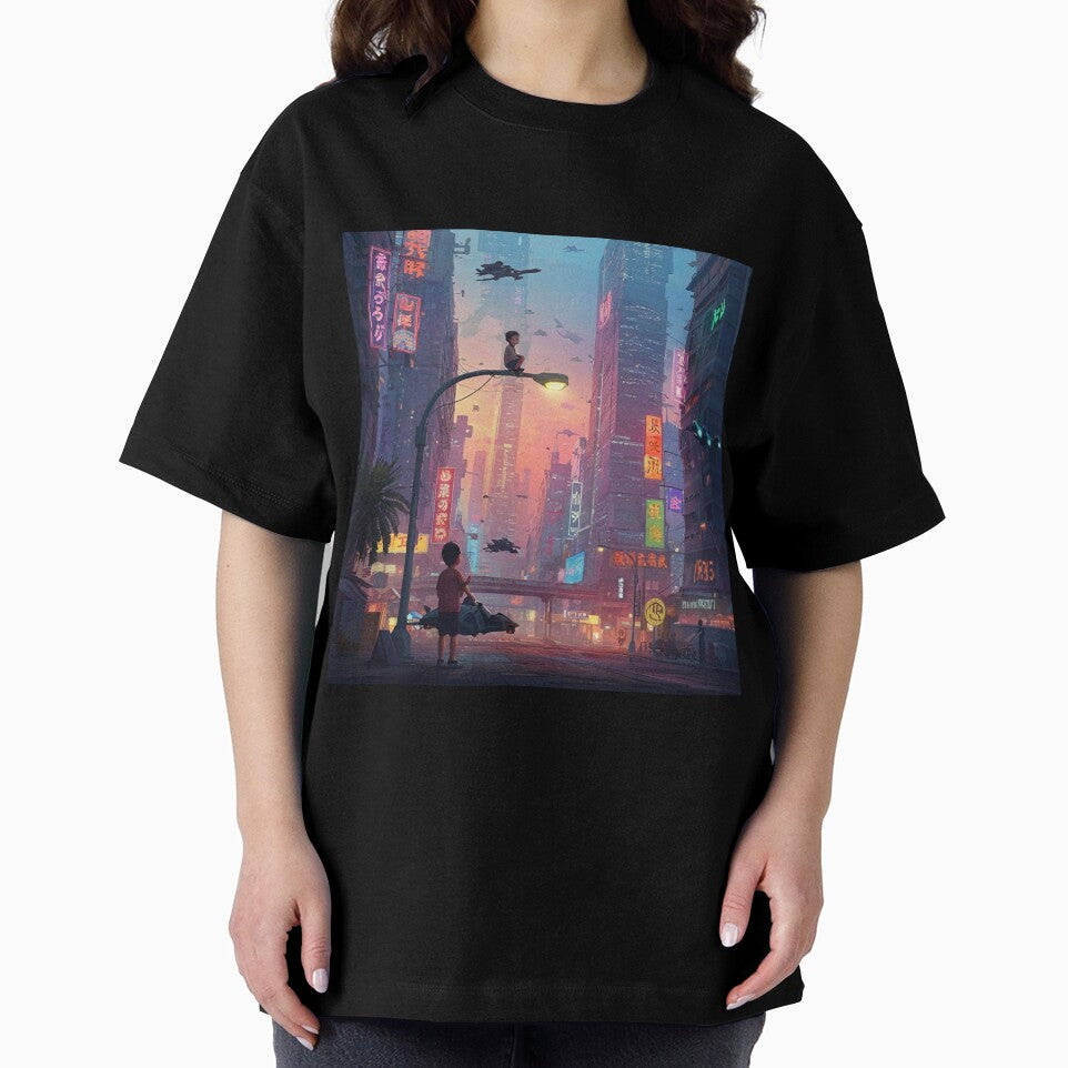 Young Dreamers Cyberneon City by Abeshinobi