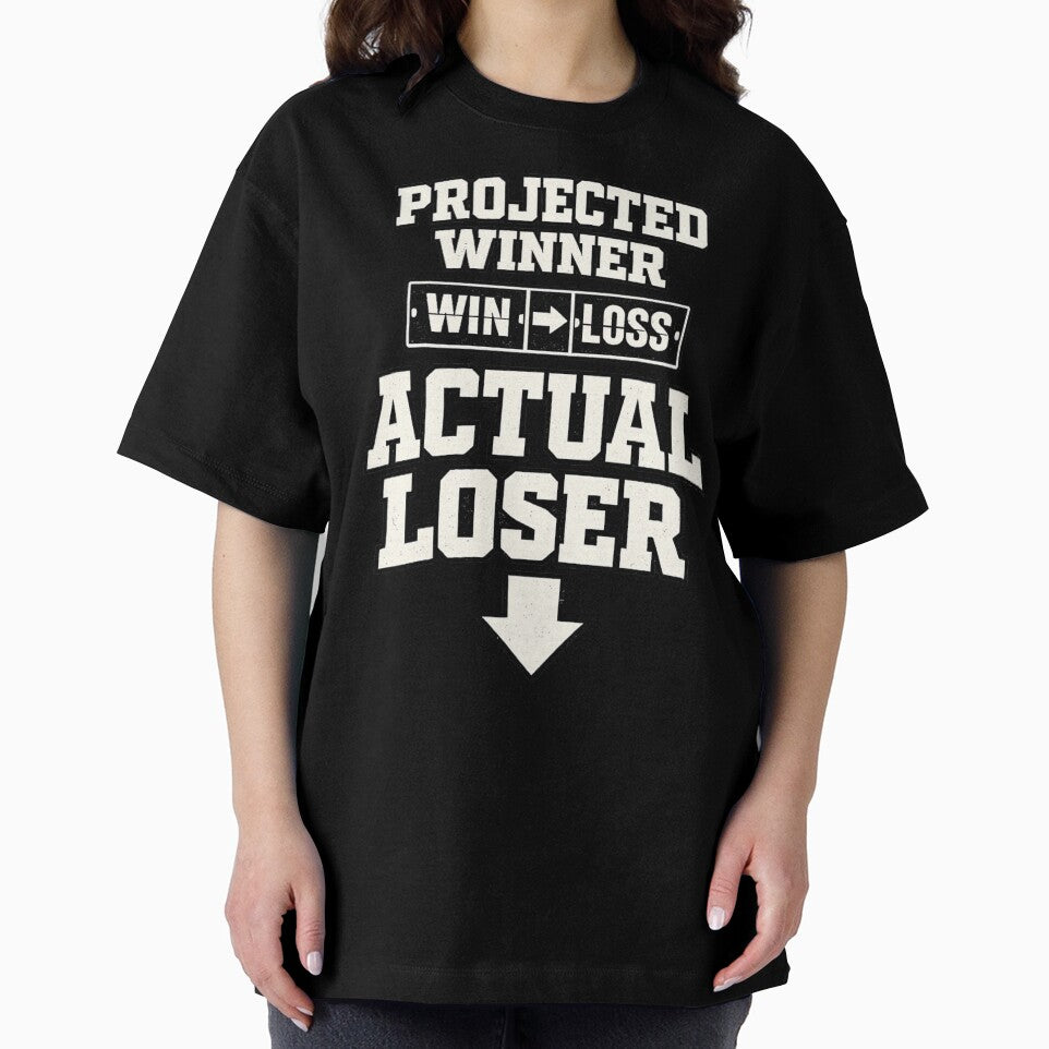 Projected Winner Actual Loser Fantasy Football Shirt Funny Draft Fail League Loser Humor Tee by Grayson809
