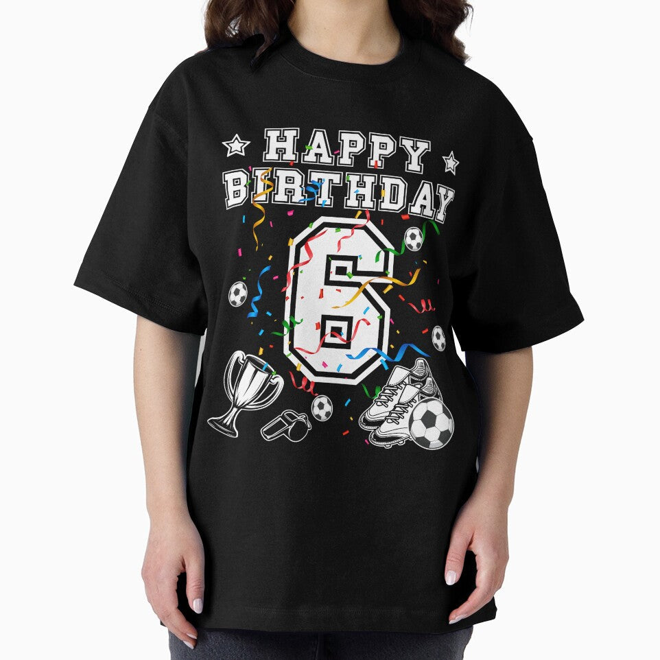 Soccer Birthday 6 Years Soccer jersey Soccer ball by Shirt-Designs