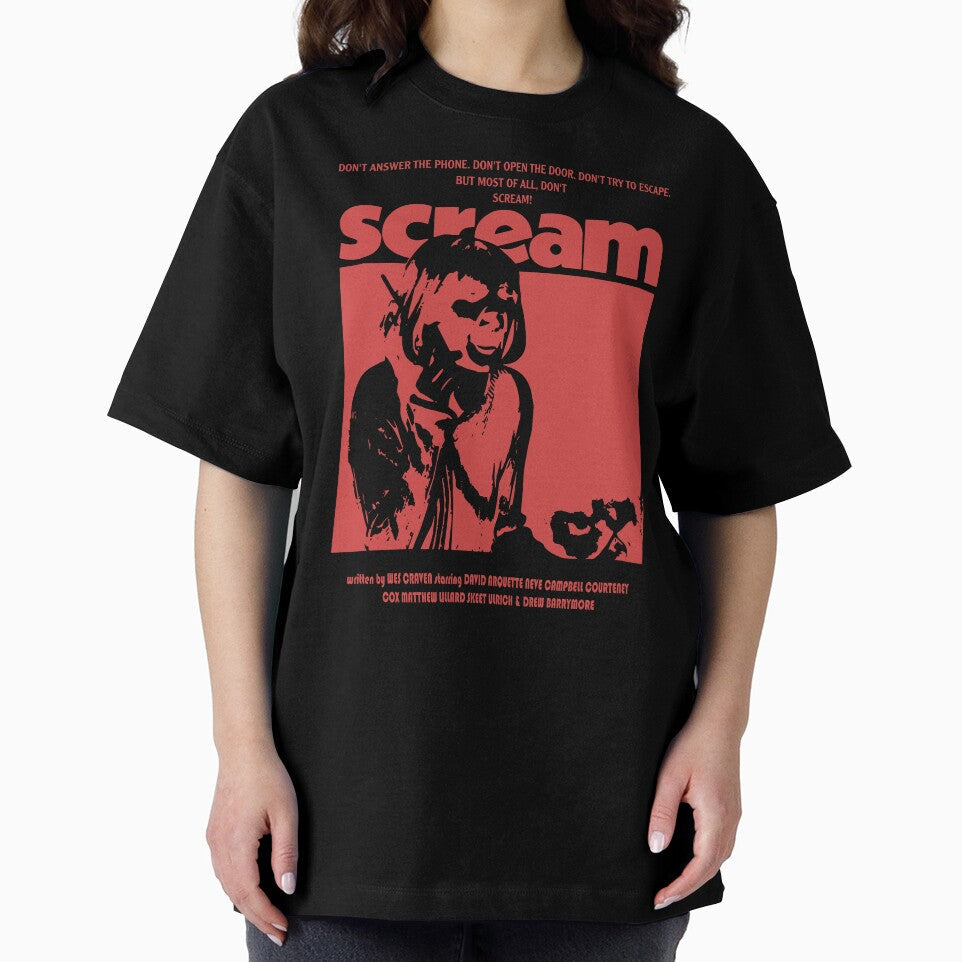 Scream Ghostface 90s Horror Movie Vintage Aesthetic Retro Tee by AmalnoRoyil