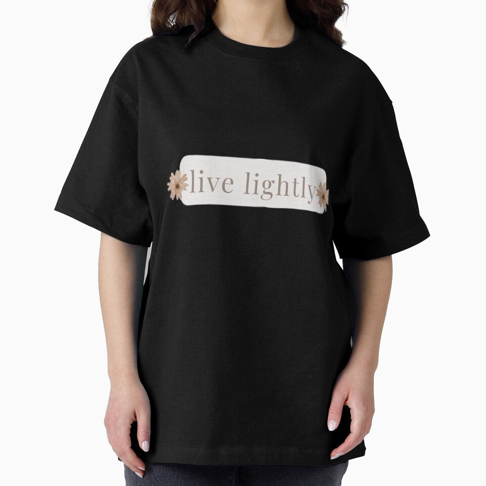 Live Lightly – Minimalist Calm Quote by ZEYCAT
