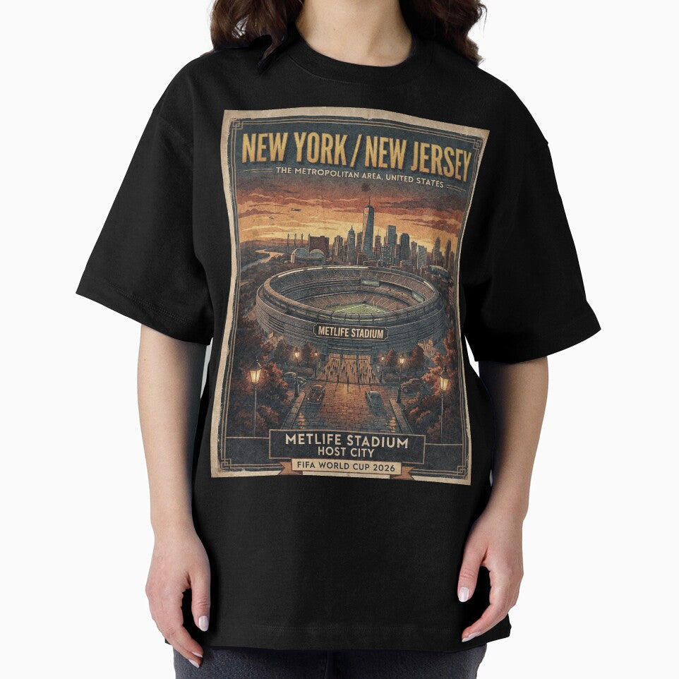 Retro MetLife Stadium Poster by Fictional Ink Society