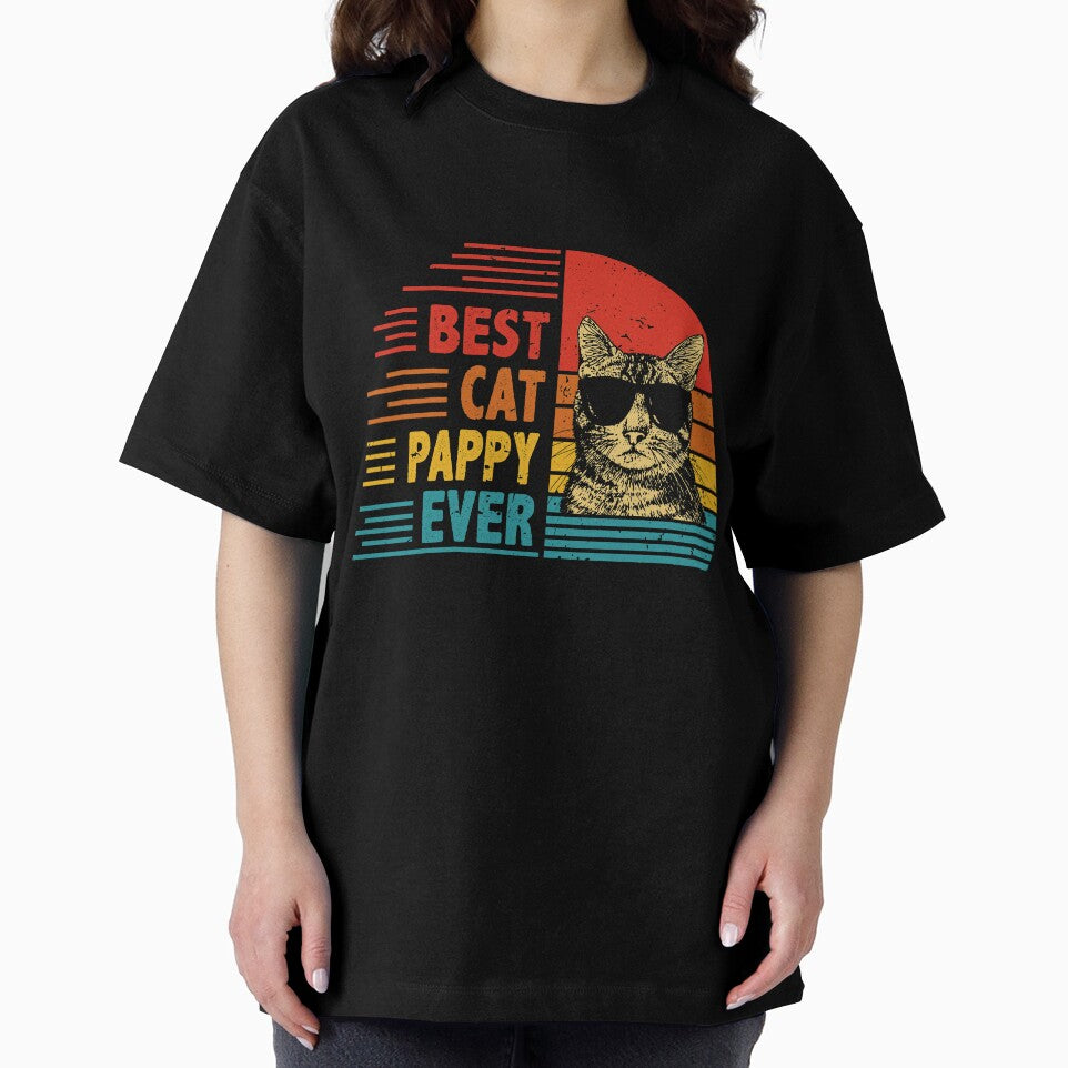 Vintage Retro Best Cat Pappy Ever Funny Cat Lover Father's Day Gift by EdwinaEmmanoiCo