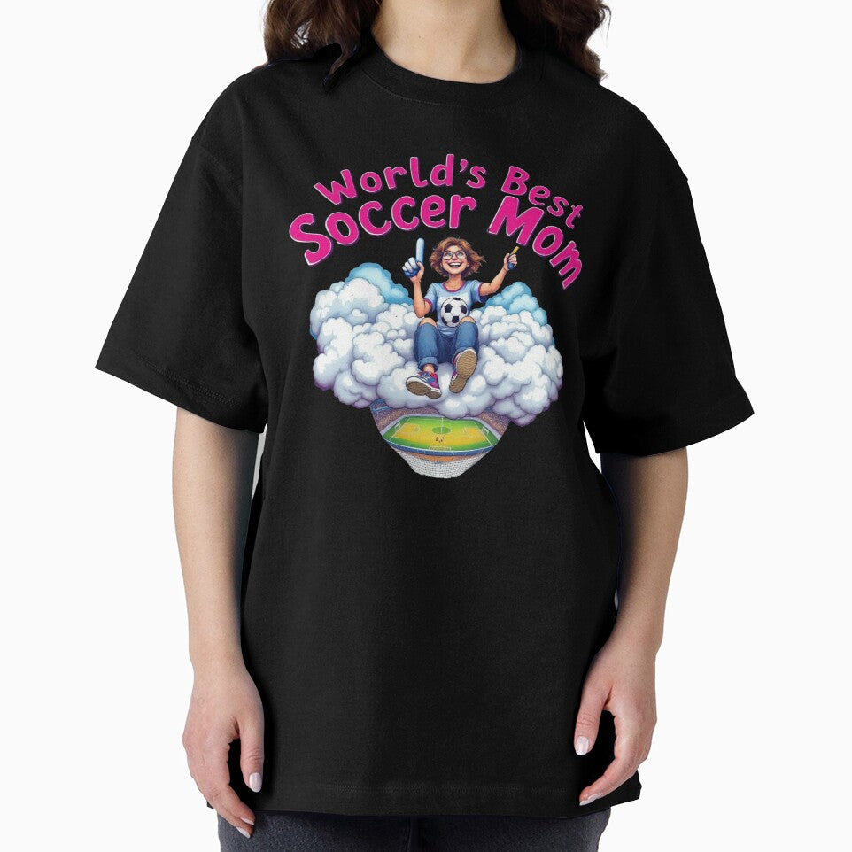 Funny World's Best Soccer Mom Cloud | Cartoon Football Fan Gift by TheGaliyaStudio