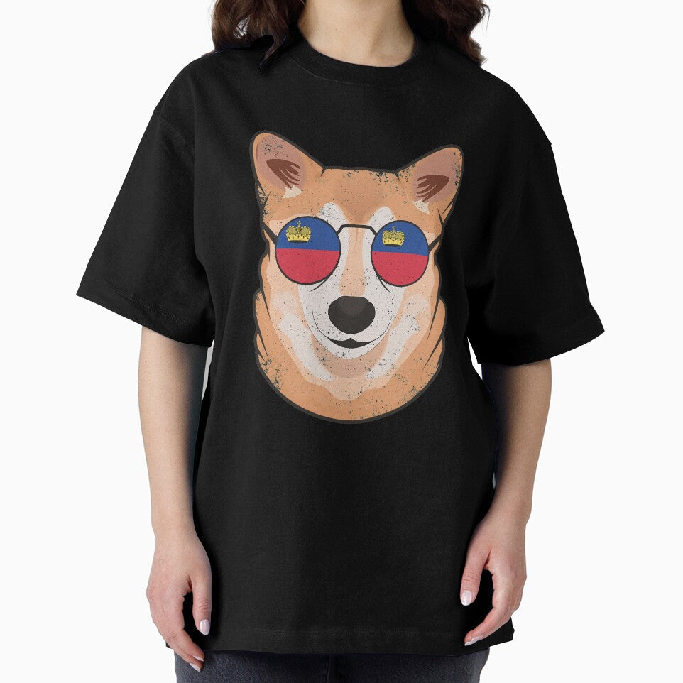 Vintage Patriotic Shiba Inu Liechtensteiner Flag by feether-store