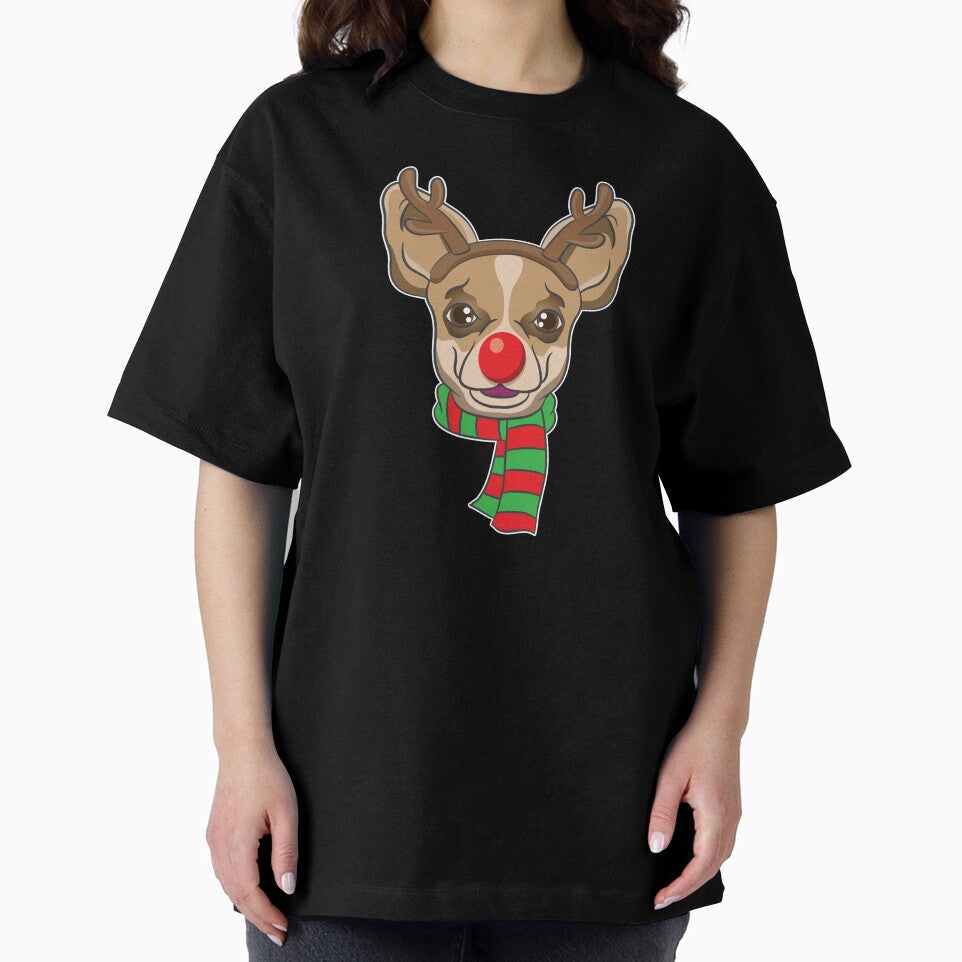 Funny Christmas Dog Xmas Reindeer Chihuahua Holiday Gift by haselshirt