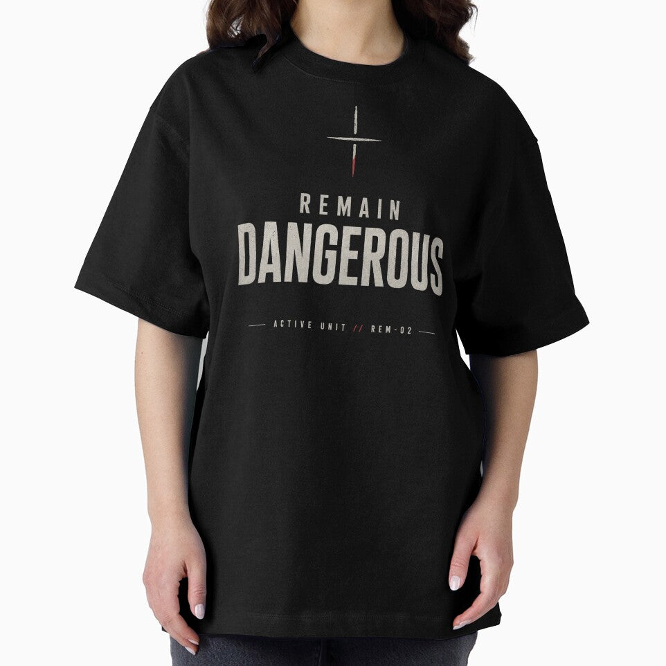 Remain Dangerous: Active Unit – Dark Minimalist Typography by No Excuses Supply