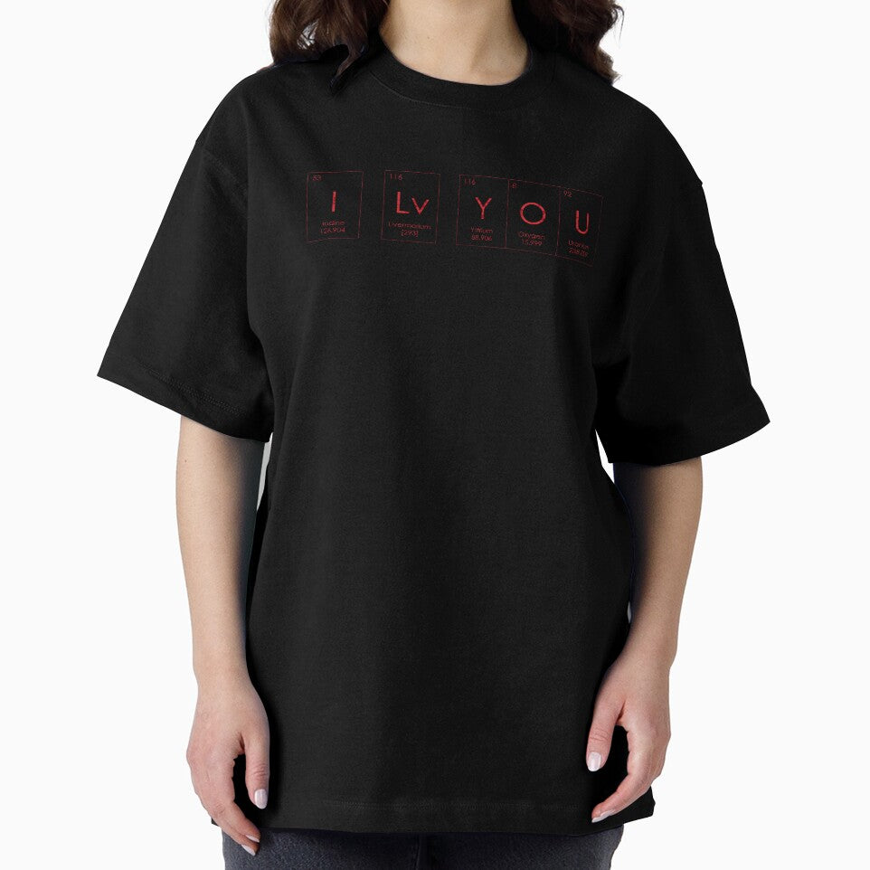 I love you - Periodic table of elements - Science lover by Vane22april