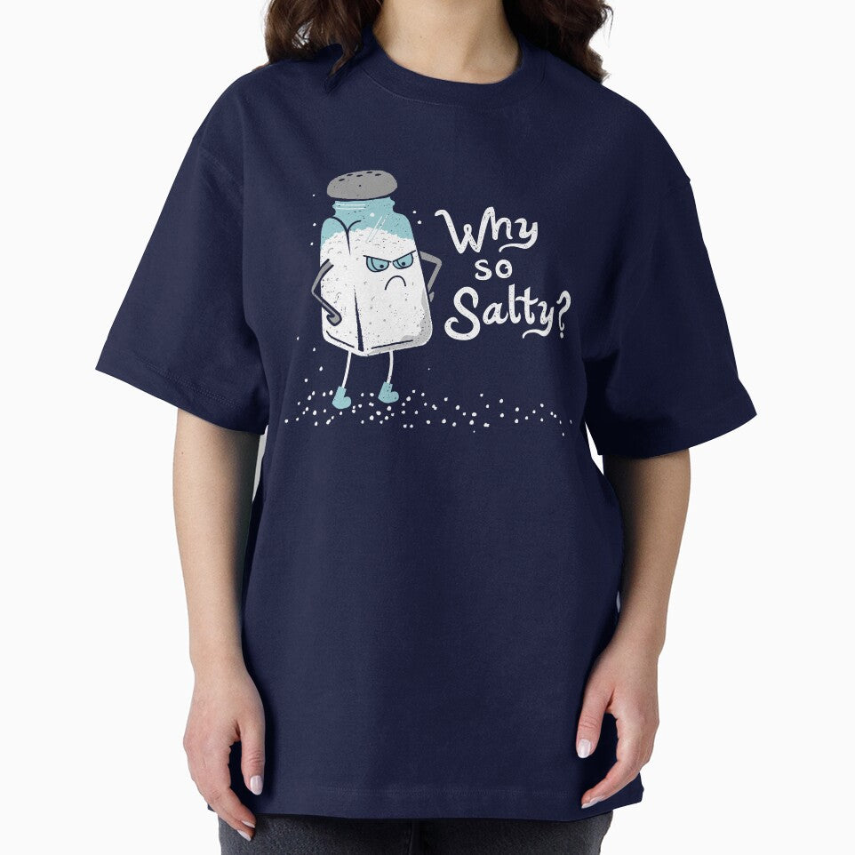Why So Salty? Funny Salty Attitude Salt Shaker by propellerhead