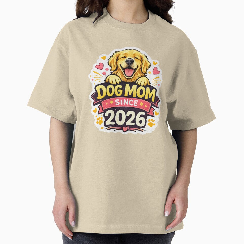 Dog Mom Since 2026 Cute Golden Retriever Gift Sticker by InjeyArt