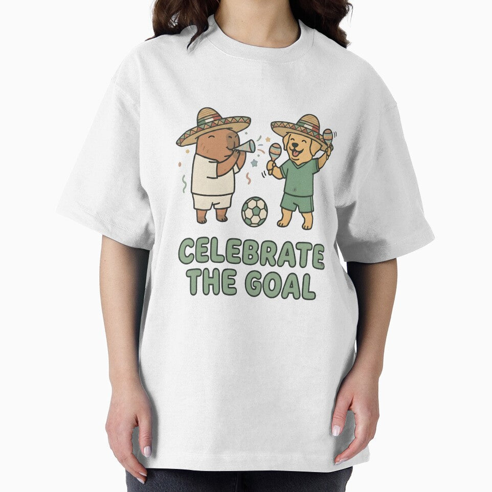 Celebrate The Goal Capybara Dog Sombrero Soccer by laughingshirts
