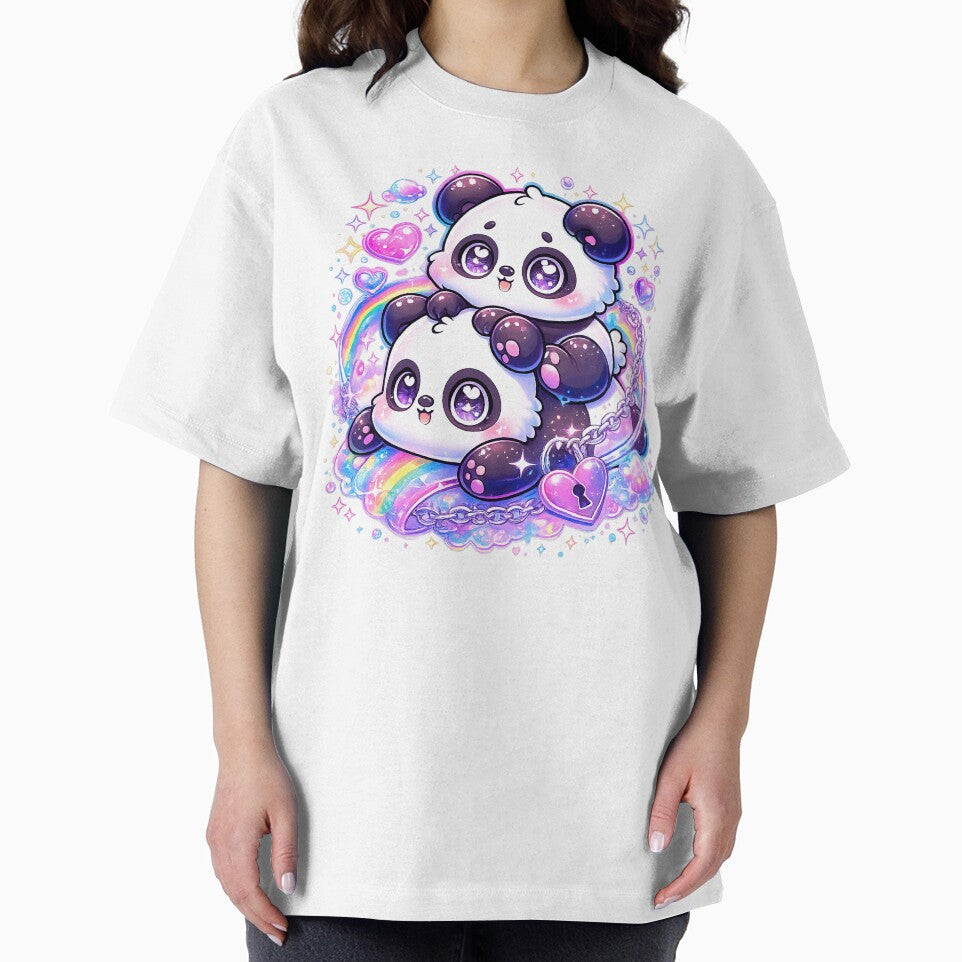 Cute Kawaii Panda, Y2k Style by graphic-genie