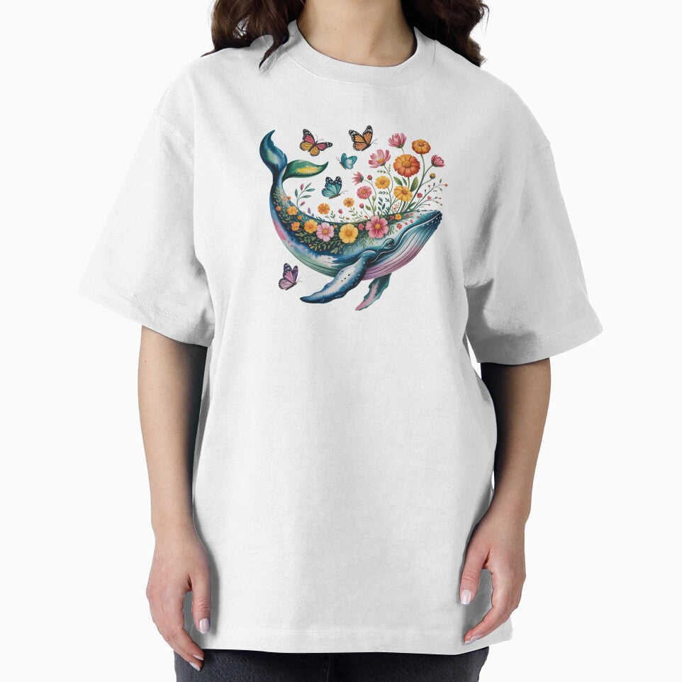 Floral Whale and Butterflies by jkrphoto