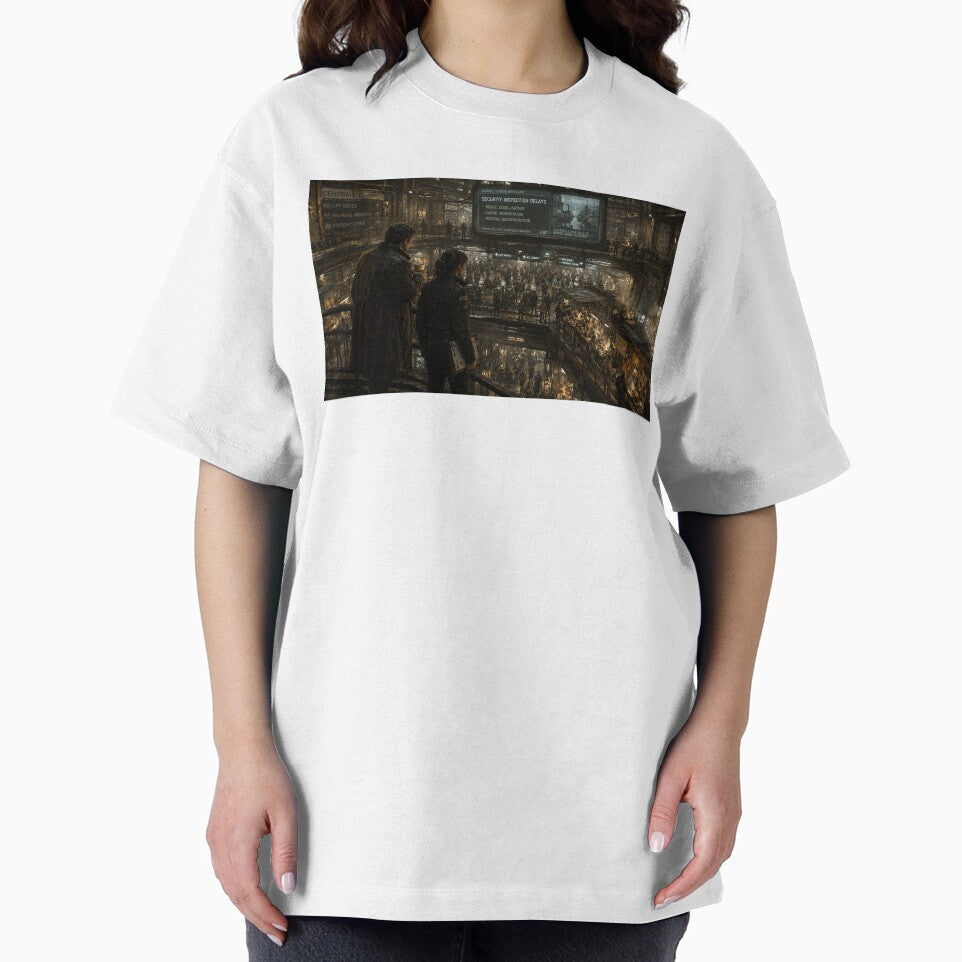 Sci-Fi Noir Space Station Transit Market | Dystopian Industrial Future Art by Element Horizon Studio