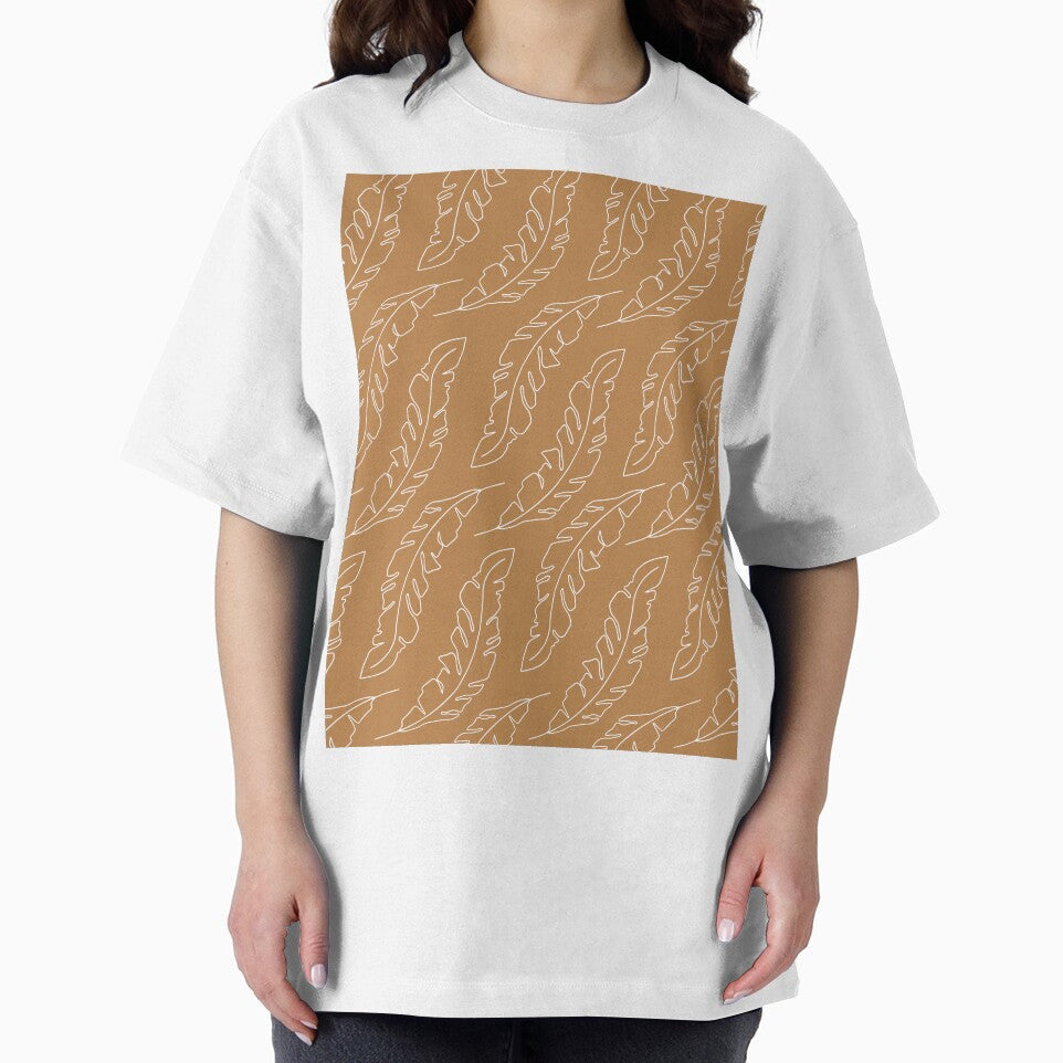Minimalist Floral Leaf Pattern Earth Toned by SoloTravelerSt