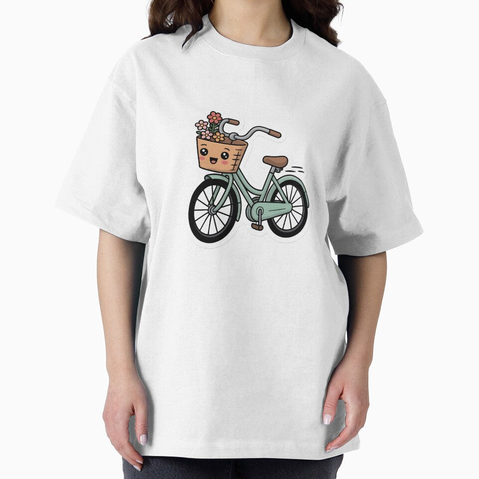 Cute Kawaii Bicycle – Cycling Lover Sticker by DesignEG