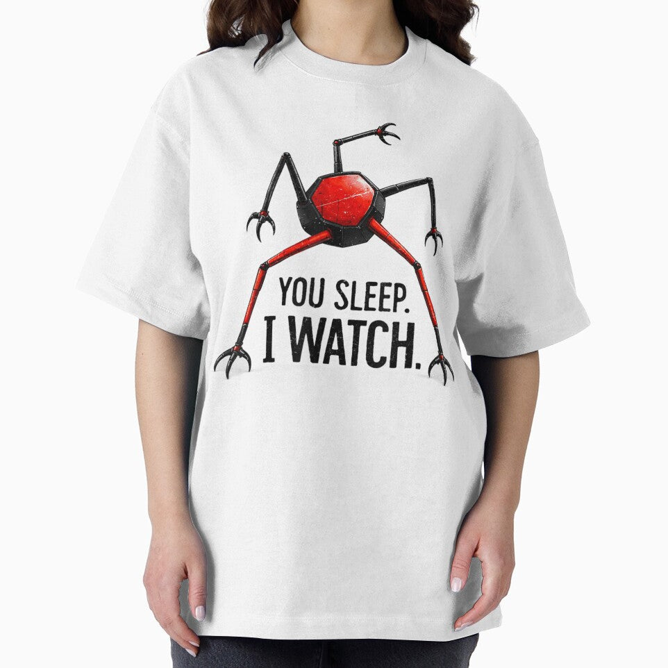 You Sleep I Watch Creepy Robot Dystopian Sci-Fi Horror by Ali-printshop