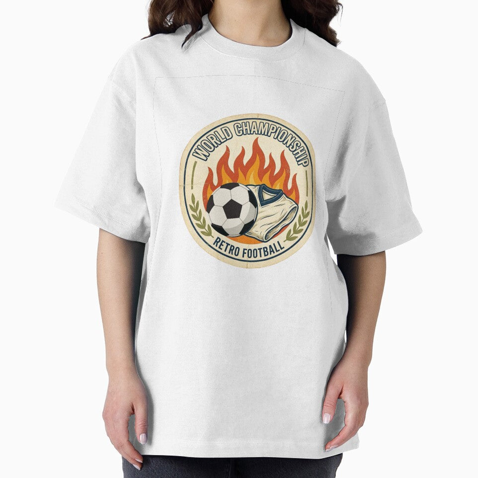 Retro Football Championship Badge Sticker | Vintage Soccer Emblem Design by Pandey14
