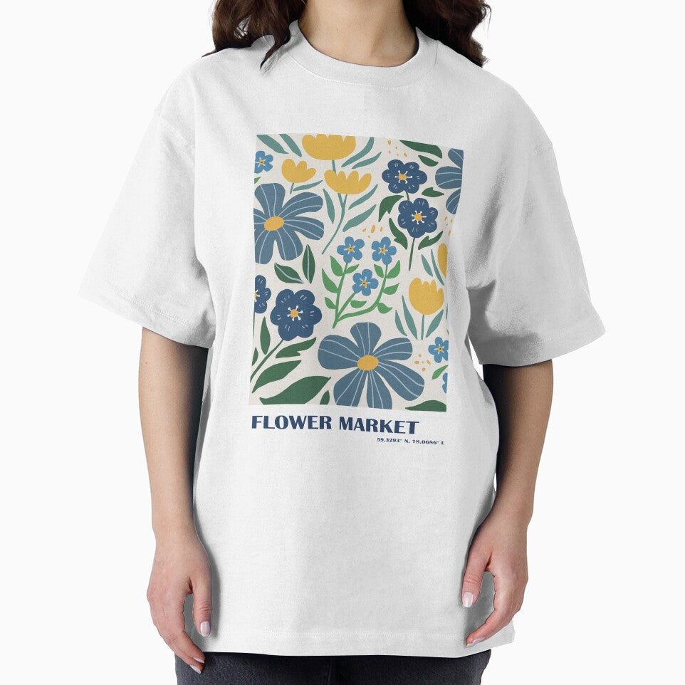 Flower market art print by Sophieeeeehu