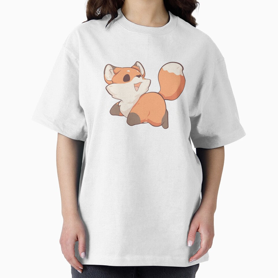 Cute kawaii Fox running and smiling by IKKawaii