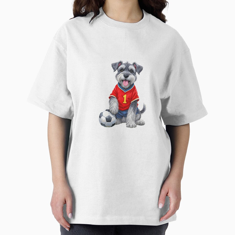 Schnauzer Soccer Art by Kedspicedesign