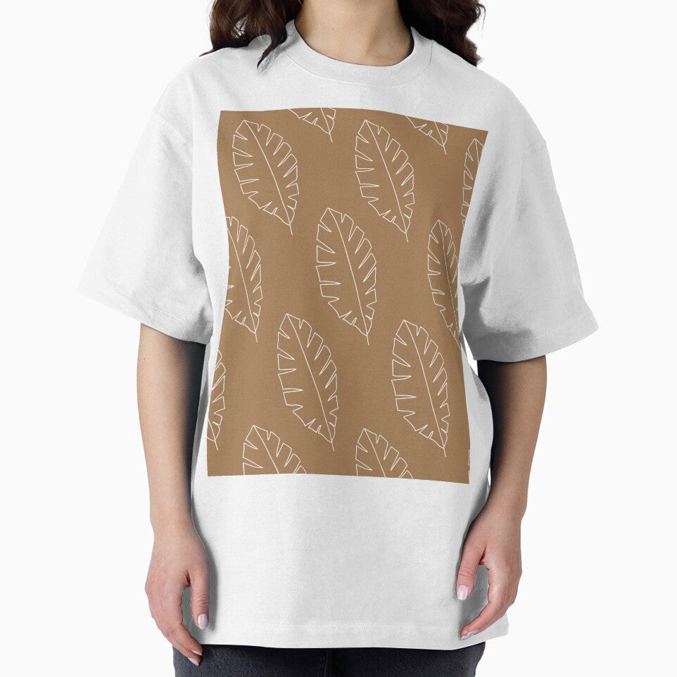Minimalist Floral Leaf Pattern Earth Toned by SoloTravelerSt