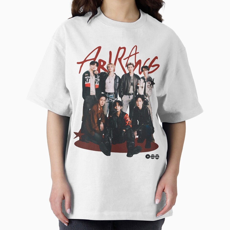 BTS Arirang Group Poster Red Accent by moamaxshop