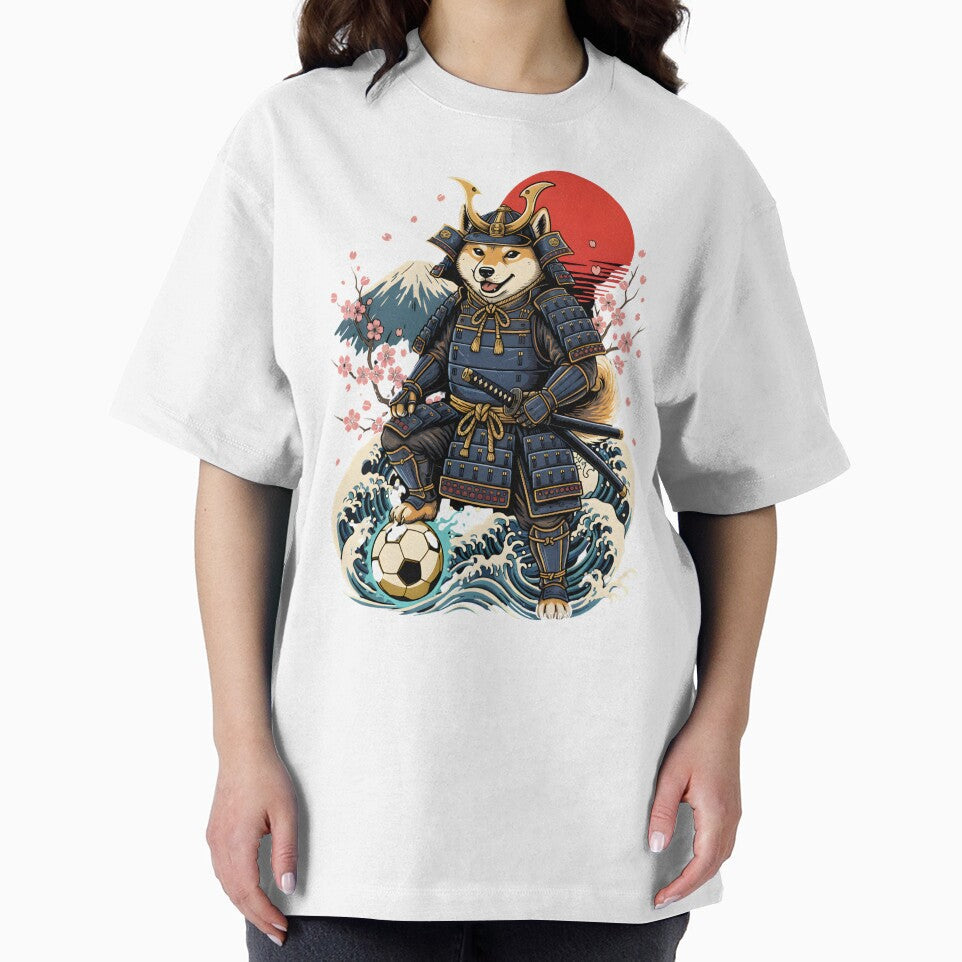Japanese Soccer Samurai Shiba Inu Ukiyo-e Art - Football Fan - Game Supporter Japanese Team by BeaverFriends